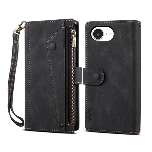 For iPhone 16e ESEBLE Retro Frosted RFID Flip Leather Phone Case(Black) - iPhone 16e Cases by ESEBLE | Online Shopping South Africa | PMC Jewellery | Buy Now Pay Later Mobicred