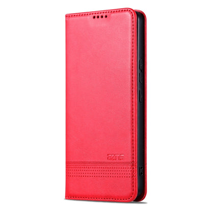 For Samsung Galaxy S24 5G AZNS Magnetic Calf Texture Flip Leather Phone Case(Red) - Galaxy S24 5G Cases by AZNS | Online Shopping South Africa | PMC Jewellery | Buy Now Pay Later Mobicred