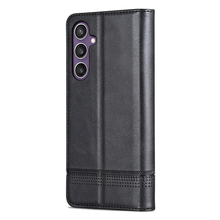 For Samsung Galaxy S24+ 5G AZNS Magnetic Calf Texture Flip Leather Phone Case(Black) - Galaxy S24+ 5G Cases by AZNS | Online Shopping South Africa | PMC Jewellery | Buy Now Pay Later Mobicred