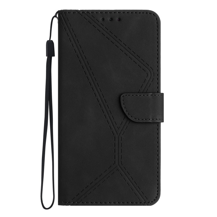For Honor X6A Stitching Embossed Leather Phone Case(Black) - Honor Cases by PMC TechLife | Online Shopping South Africa | PMC TechLife