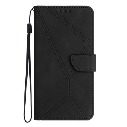 For Honor X6A Stitching Embossed Leather Phone Case(Black) - Honor Cases by PMC Jewellery | Online Shopping South Africa | PMC Jewellery