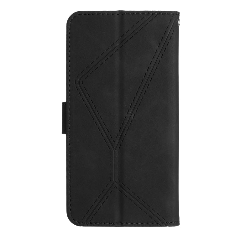 For Honor X6A Stitching Embossed Leather Phone Case(Black) - Honor Cases by PMC TechLife | Online Shopping South Africa | PMC TechLife
