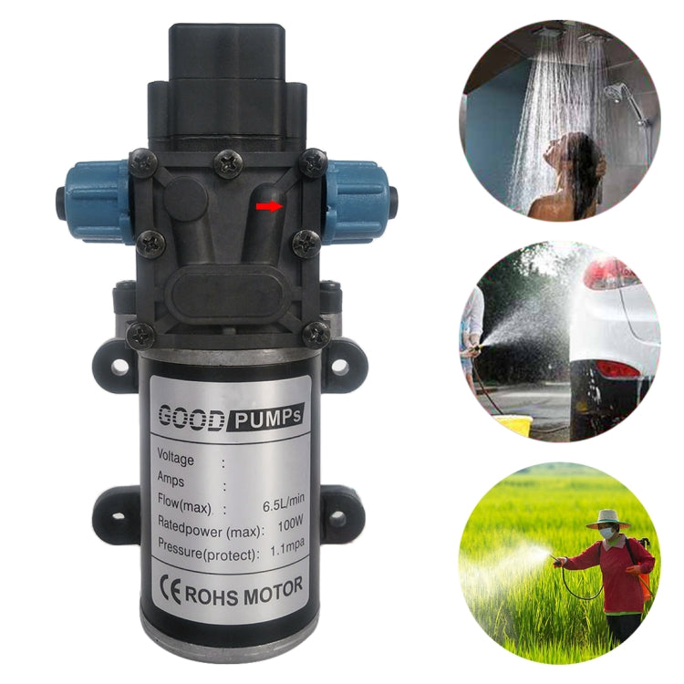 DC48V 100W Reflux Double Thread Positive Pump Diaphragm 8L Atomizing Spray Water Pump for Car Washing / Irrigation - Car washing supplies by PMC TechLife | Online Shopping South Africa | PMC TechLife | Buy Now Pay Later Mobicred