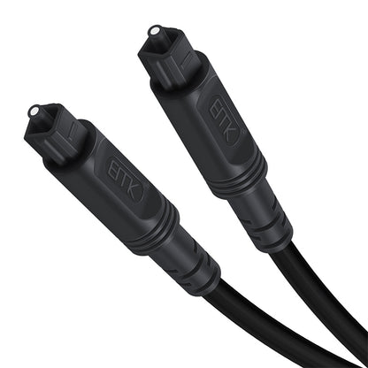 20m EMK OD4.0mm Square Port to Square Port Digital Audio Speaker Optical Fiber Connecting Cable(Black) - Audio Optical Cables by EMK | Online Shopping South Africa | PMC Jewellery | Buy Now Pay Later Mobicred