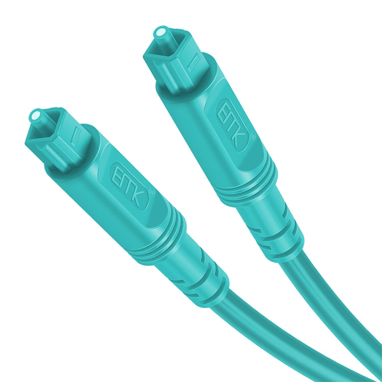 30m EMK OD4.0mm Square Port to Square Port Digital Audio Speaker Optical Fiber Connecting Cable(Sky Blue) - Audio Optical Cables by EMK | Online Shopping South Africa | PMC Jewellery | Buy Now Pay Later Mobicred