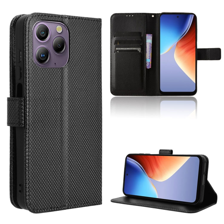 For Blackview A96 Diamond Texture Leather Phone Case(Black) - More Brand by PMC TechLife | Online Shopping South Africa | PMC TechLife