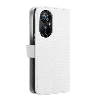 For Blackview A200 Pro Diamond Texture Leather Phone Case(White) - More Brand by PMC Jewellery | Online Shopping South Africa | PMC Jewellery