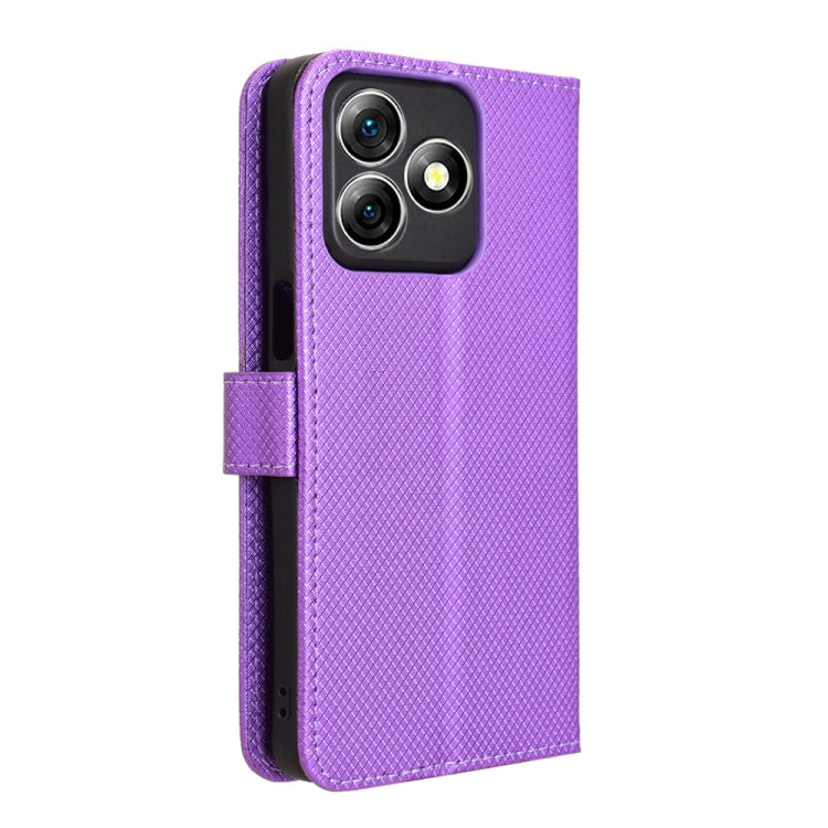 For Ulefone Note 18 Ultra Diamond Texture Leather Phone Case(Purple) - Ulefone Cases by PMC Jewellery | Online Shopping South Africa | PMC Jewellery | Buy Now Pay Later Mobicred