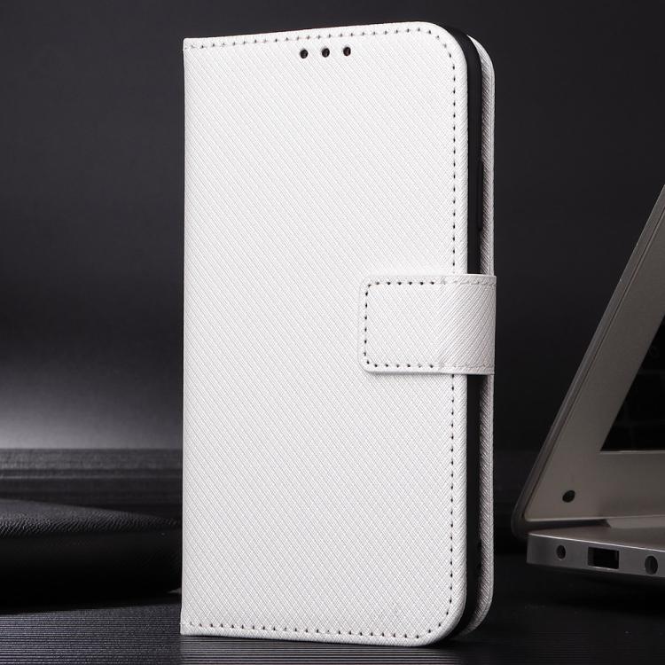 For Ulefone Note 20 Pro Diamond Texture Leather Phone Case(White) - Ulefone Cases by PMC TechLife | Online Shopping South Africa | PMC TechLife | Buy Now Pay Later Mobicred