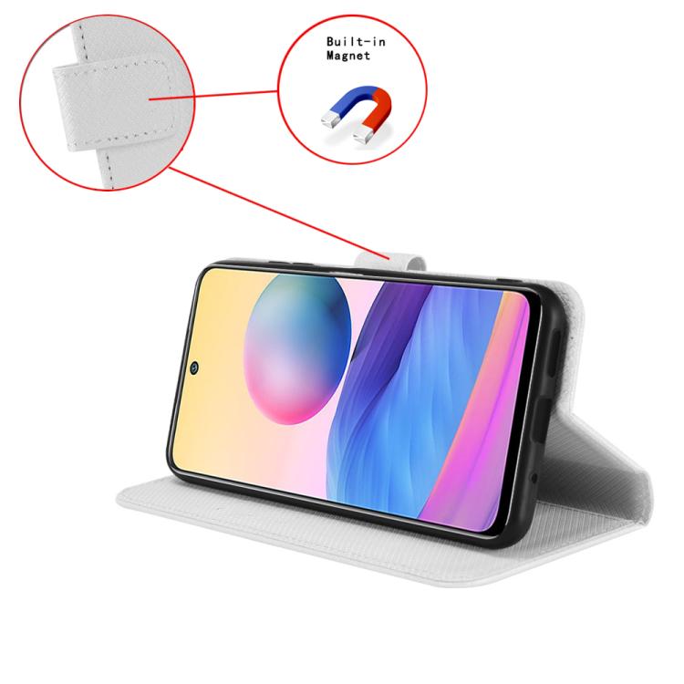 For Ulefone Note 20 Pro Diamond Texture Leather Phone Case(White) - Ulefone Cases by PMC TechLife | Online Shopping South Africa | PMC TechLife | Buy Now Pay Later Mobicred