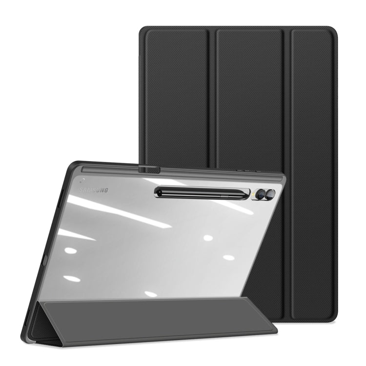 For Samsung Galaxy Tab S9 Ultra DUX DUCIS TOBY Series Antiskid Leather Tablet Case with Sleep / Wake-up Function(Black) - Galaxy Tab S9 Ultra Cases by DUX DUCIS | Online Shopping South Africa | PMC Jewellery | Buy Now Pay Later Mobicred