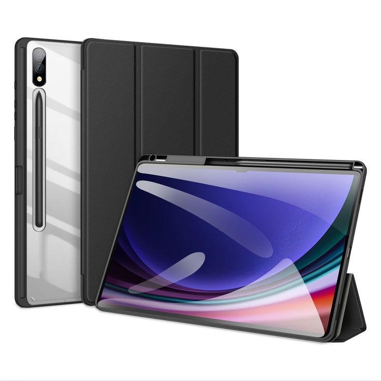 For Samsung Galaxy Tab S10+ DUX DUCIS TOBY Series Antiskid Leather Tablet Case with Sleep / Wake-up Function(Black) - free shipping - PMC Jewellery - Order now!