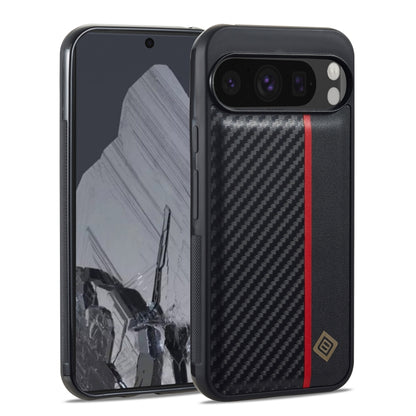 For Google Pixel 9 / 9 Pro LC.IMEEKE 3 in 1 Carbon Fiber Texture Shockproof Phone Case(Black) - Google Cases by LC.IMEEKE | Online Shopping South Africa | PMC Jewellery | Buy Now Pay Later Mobicred