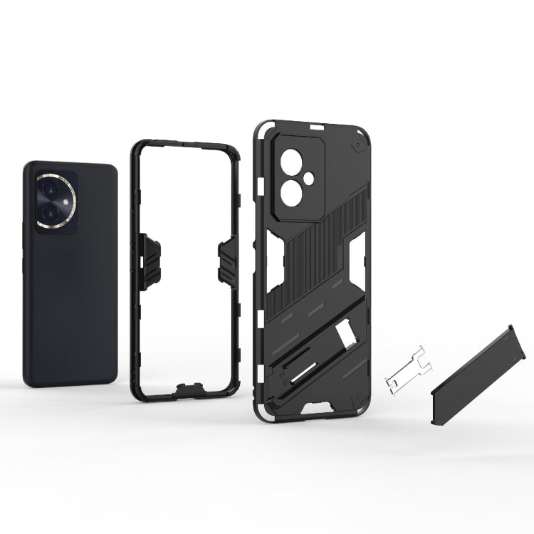 For Honor 100 5G Punk Armor 2 in 1 PC + TPU Phone Case with Holder(Light Red) - free shipping - PMC TechLife - Order now!