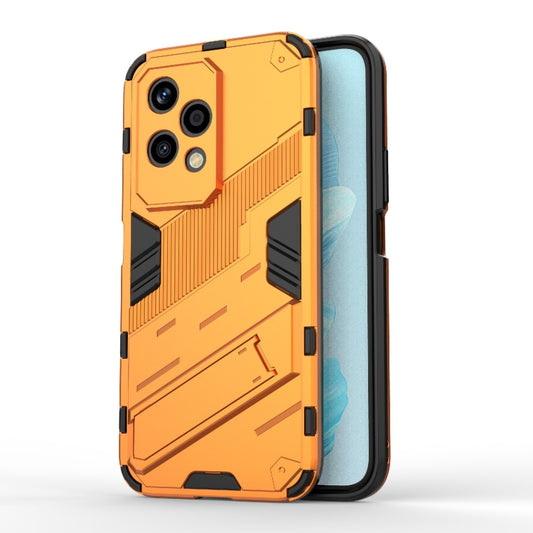 For Honor 200 Lite Global Punk Armor 2 in 1 PC + TPU Phone Case with Holder(Orange) - Honor Cases by PMC Jewellery | Online Shopping South Africa | PMC Jewellery | Buy Now Pay Later Mobicred