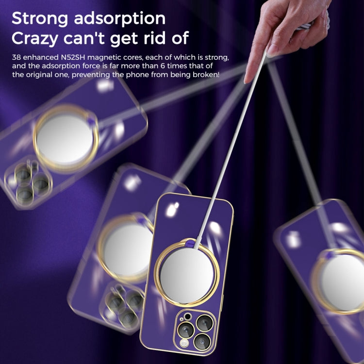 For iPhone XS Max Multifunction Electroplating MagSafe Holder Phone Case(White) - More iPhone Cases by PMC TechLife | Online Shopping South Africa | PMC TechLife