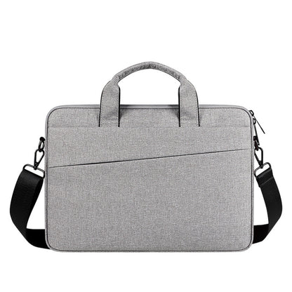 For 13.3 inch ST01S Waterproof Oxford Laptop Diagonal Shoulder Handbag(Light Grey) - 13.3 inch by PMC Jewellery | Online Shopping South Africa | PMC Jewellery | Buy Now Pay Later Mobicred