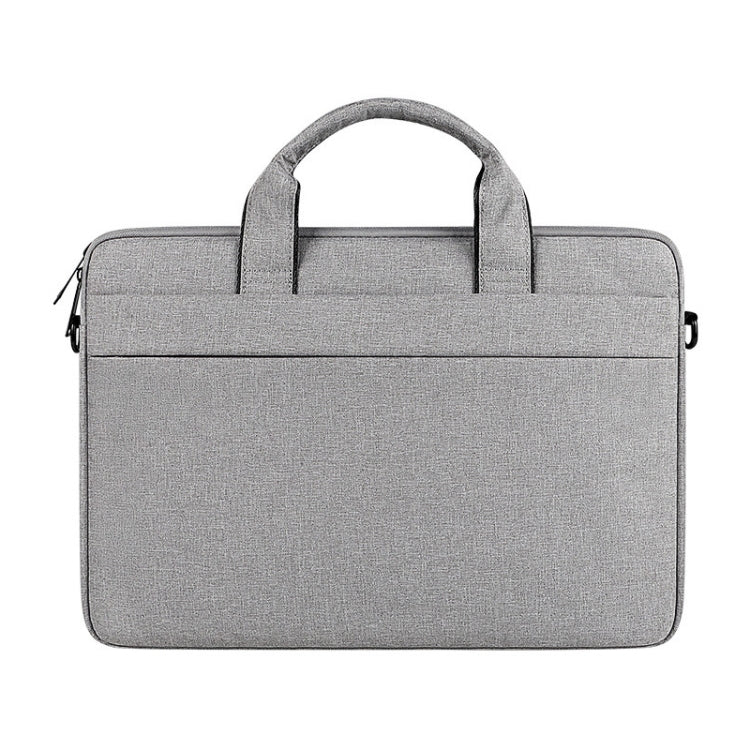 For 13.3 inch ST01S Waterproof Oxford Laptop Diagonal Shoulder Handbag(Light Grey) - 13.3 inch by PMC Jewellery | Online Shopping South Africa | PMC Jewellery | Buy Now Pay Later Mobicred