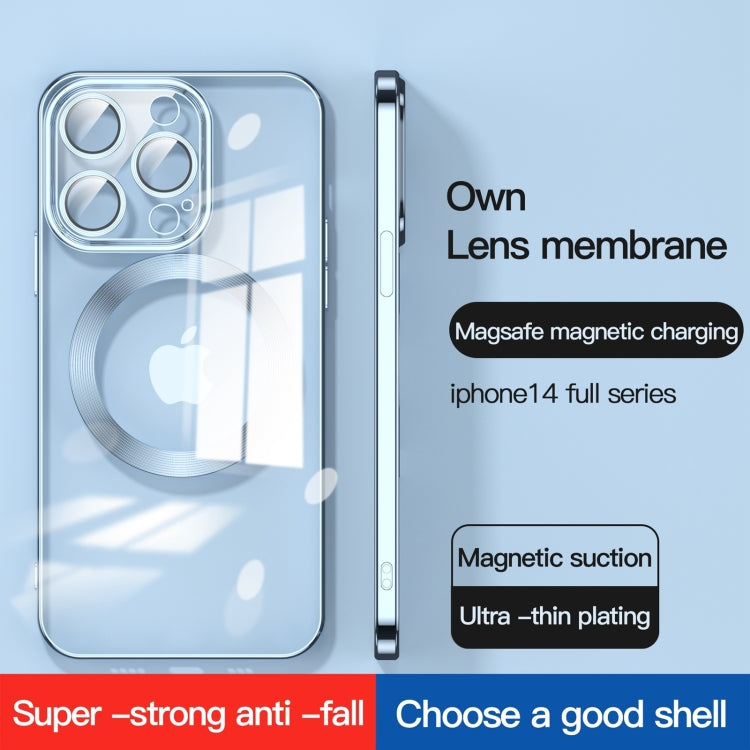For iPhone 15 Lens Protector MagSafe Electroplated Phone Case(Navy Blue) - free shipping - PMC TechLife - Order now!