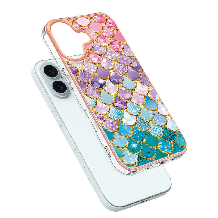For iPhone 16 Electroplating Pattern IMD TPU Shockproof Case(Colorful Scales) - iPhone 16 Cases by PMC TechLife | Online Shopping South Africa | PMC TechLife | Buy Now Pay Later Mobicred
