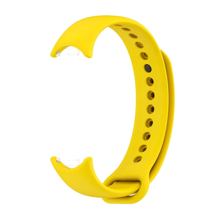 For Xiaomi Smart Band 10 / 9 / 8 Mijobs Solid Color Silicone Watch Band(Yellow) - free shipping - PMC TechLife - Order now!