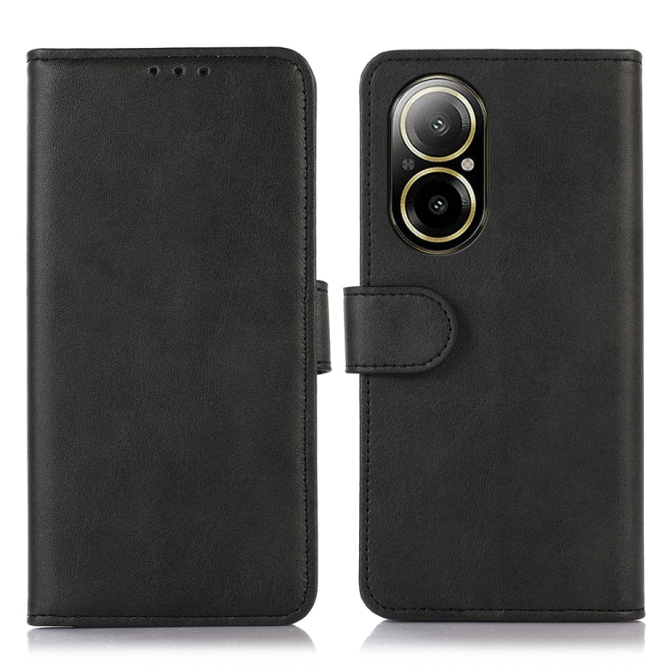 For Realme C67 4G Cow Texture Flip Leather Phone Case(Black) - C67 Cases by PMC Jewellery | Online Shopping South Africa | PMC Jewellery | Buy Now Pay Later Mobicred