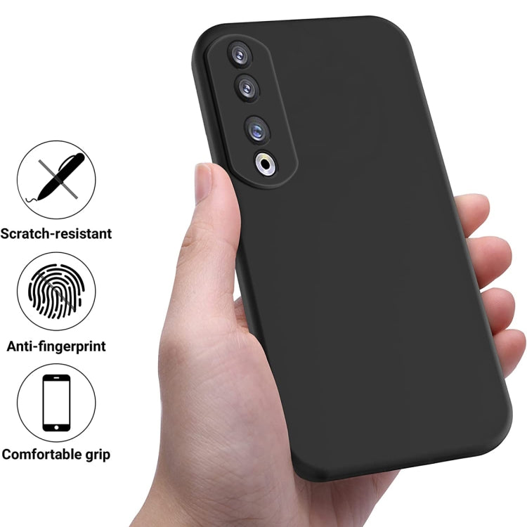 For Honor 90 Pro Solid Color Liquid Silicone Dropproof Full Coverage Phone Case(Black) - free shipping - PMC TechLife - Order now!