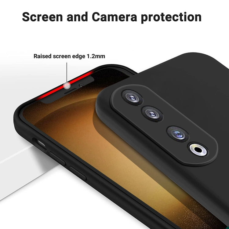For Honor 90 Pro Solid Color Liquid Silicone Dropproof Full Coverage Phone Case(Black) - free shipping - PMC TechLife - Order now!