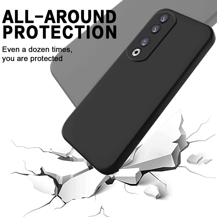 For Honor 90 Pro Solid Color Liquid Silicone Dropproof Full Coverage Phone Case(Black) - free shipping - PMC TechLife - Order now!