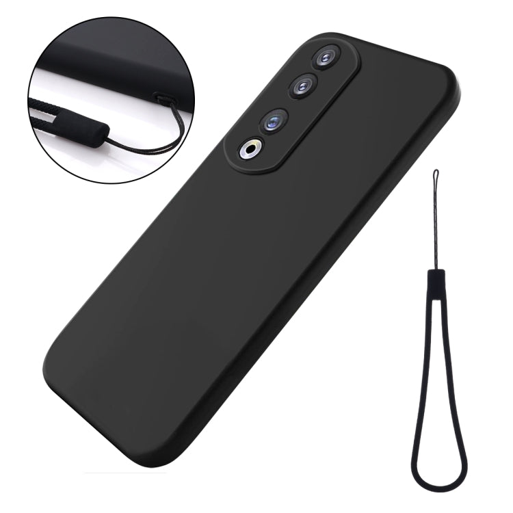 For Honor 90 Pro Solid Color Liquid Silicone Dropproof Full Coverage Phone Case(Black) - free shipping - PMC TechLife - Order now!