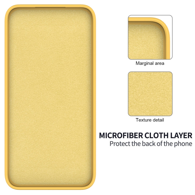 For Honor Magic6 Pro Pure Color Liquid Silicone Shockproof Phone Case(Yellow) - Honor Cases by PMC TechLife | Online Shopping South Africa | PMC TechLife | Buy Now Pay Later Mobicred