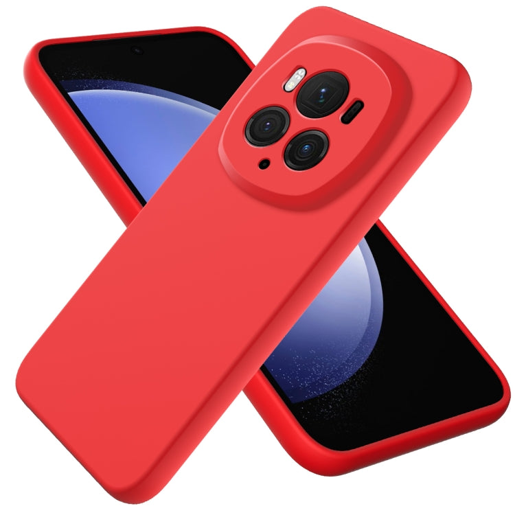 For Honor Magic6 Pro Solid Color Liquid Silicone Dropproof Full Coverage Phone Case(Red) - Honor Cases by PMC TechLife | Online Shopping South Africa | PMC TechLife | Buy Now Pay Later Mobicred