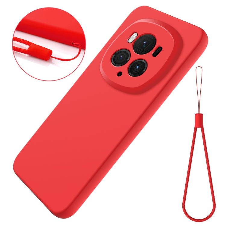 For Honor Magic6 Pro Solid Color Liquid Silicone Dropproof Full Coverage Phone Case(Red) - Honor Cases by PMC TechLife | Online Shopping South Africa | PMC TechLife | Buy Now Pay Later Mobicred