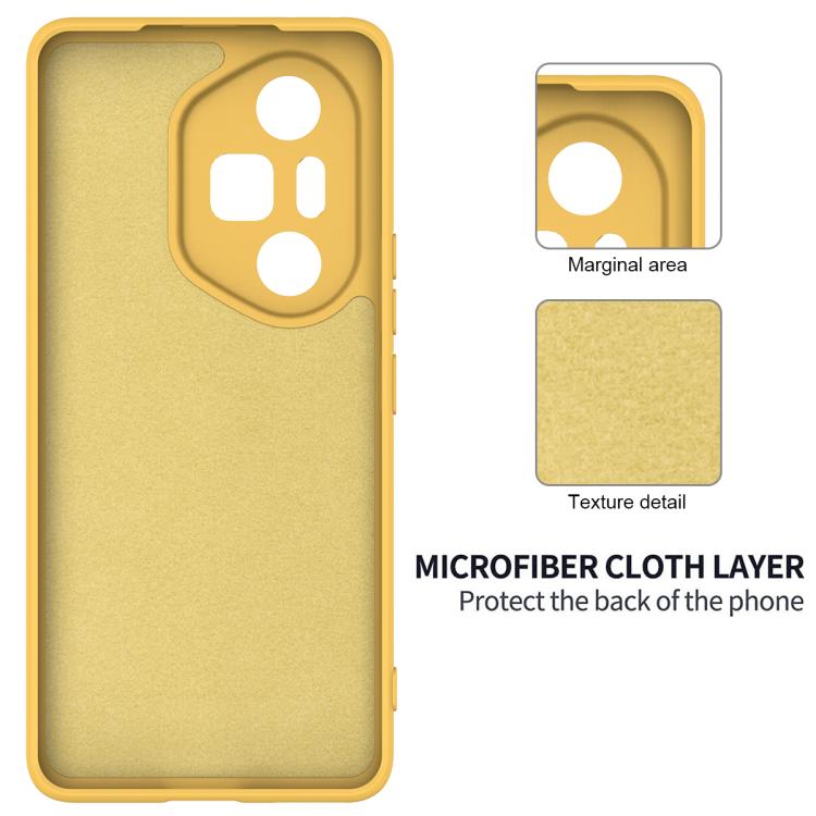 For Honor 300 Ultra / 300 Pro Solid Color Liquid Silicone Dropproof Full Coverage Phone Case(Yellow) - free shipping - PMC TechLife - Order now!