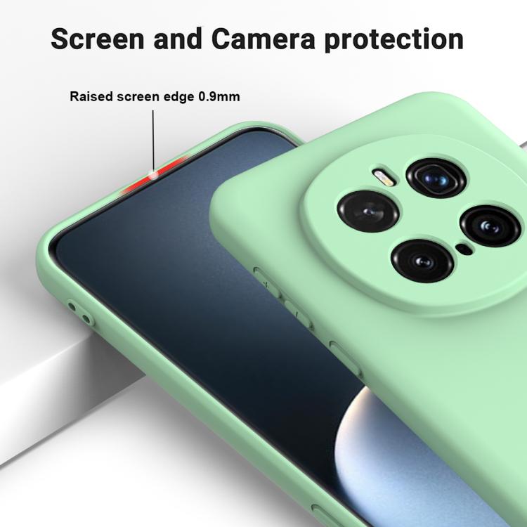 For Honor Magic7 Pro Solid Color Liquid Silicone Dropproof Full Coverage Phone Case(Green) - free shipping - PMC TechLife - Order now!