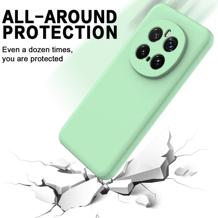 For Honor Magic7 Pro Solid Color Liquid Silicone Dropproof Full Coverage Phone Case(Green) - free shipping - PMC TechLife - Order now!