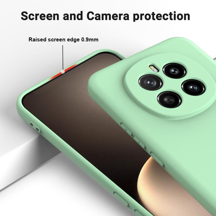 For Honor Magic7 Solid Color Liquid Silicone Dropproof Full Coverage Phone Case(Green) - free shipping - PMC TechLife - Order now!