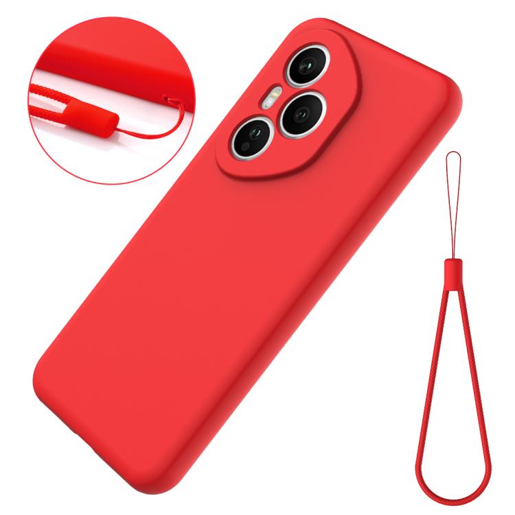 For Honor 400 Pro Global 160.8mm Solid Color Liquid Silicone Dropproof Full Coverage Phone Case(Red) - free shipping - PMC TechLife - Order now!