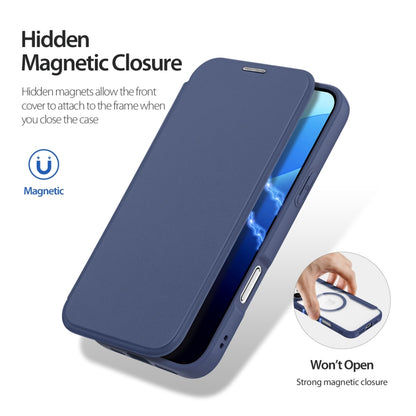 For iPhone 16 Pro Max DUX DUCIS Skin X Pro Series Magsafe PC + TPU Phone Leather Case(Blue) - iPhone 16 Pro Max Cases by DUX DUCIS | Online Shopping South Africa | PMC Jewellery | Buy Now Pay Later Mobicred