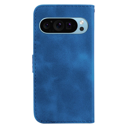 For Google Pixel 9 Pro 7-shaped Embossed Leather Phone Case(Blue) - Google Cases by PMC Jewellery | Online Shopping South Africa | PMC Jewellery | Buy Now Pay Later Mobicred