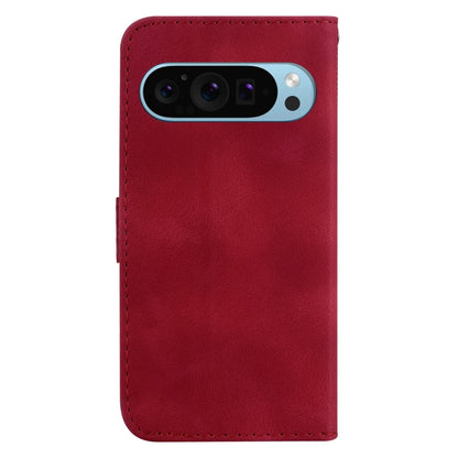 For Google Pixel 9 Pro 7-shaped Embossed Leather Phone Case(Red) - Google Cases by PMC Jewellery | Online Shopping South Africa | PMC Jewellery | Buy Now Pay Later Mobicred