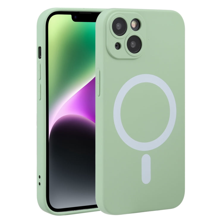 For iPhone 15 Plus Liquid Silicone Magsafe Phone Case(Green) - iPhone 15 Plus Cases by PMC Jewellery | Online Shopping South Africa | PMC Jewellery