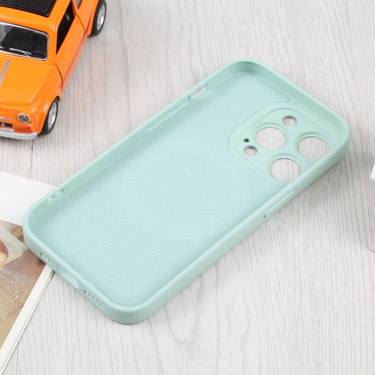 For iPhone 15 Pro Liquid Silicone Magsafe Phone Case(Light Cyan) - iPhone 15 Pro Cases by PMC Jewellery | Online Shopping South Africa | PMC Jewellery