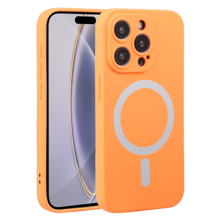 For iPhone 16 Pro Liquid Silicone Magsafe Phone Case(Orange) - iPhone 16 Pro Cases by PMC Jewellery | Online Shopping South Africa | PMC Jewellery | Buy Now Pay Later Mobicred