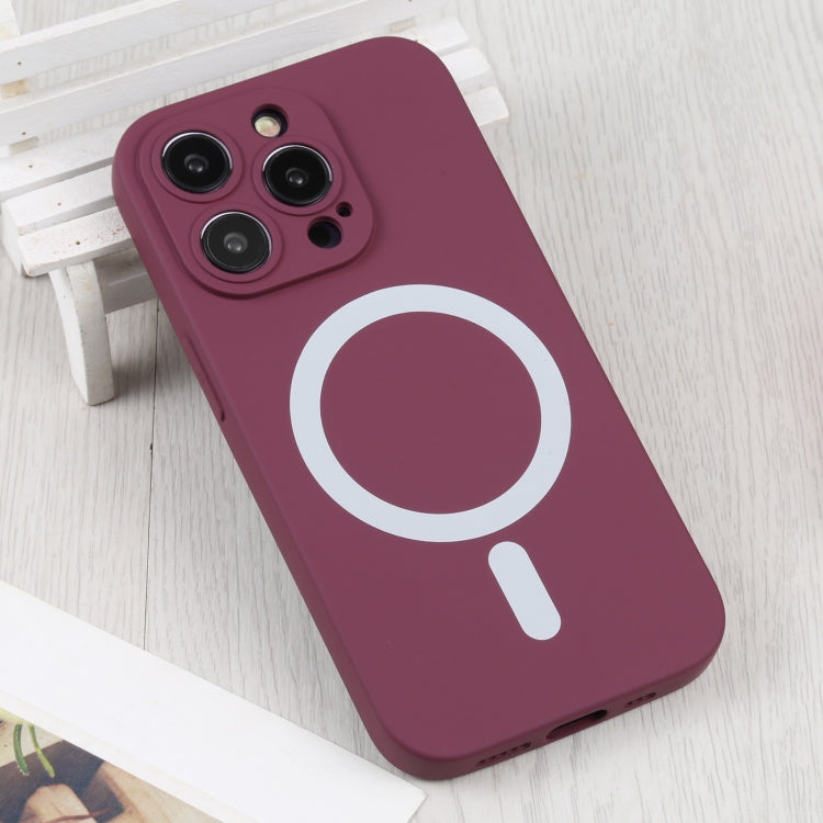 For iPhone 16 Plus Liquid Silicone Magsafe Phone Case(Wine Red) - free shipping - PMC Jewellery - Order now!