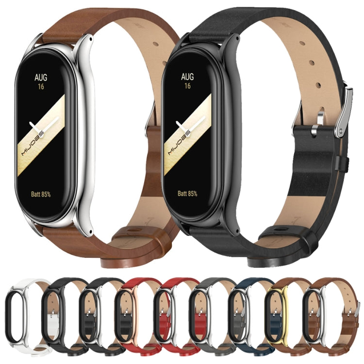 For Xiaomi Mi Band 8 Mijobs Plus Case Microfiber PU Leather Watch Band(Black) - free shipping - PMc TechLife - Order now!