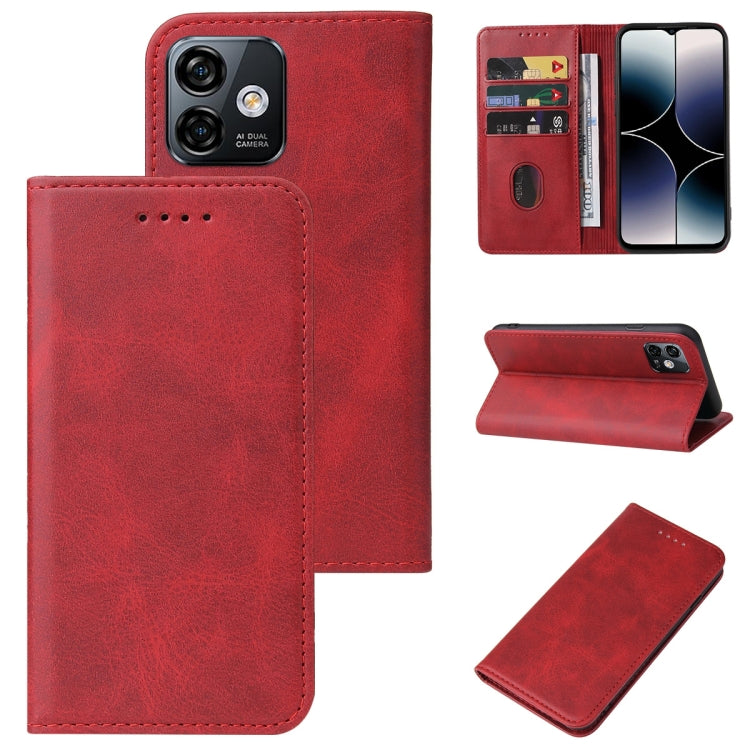 For Ulefone Note 16 Pro Magnetic Closure Leather Phone Case(Red) - Ulefone Cases by PMC Jewellery | Online Shopping South Africa | PMC Jewellery | Buy Now Pay Later Mobicred