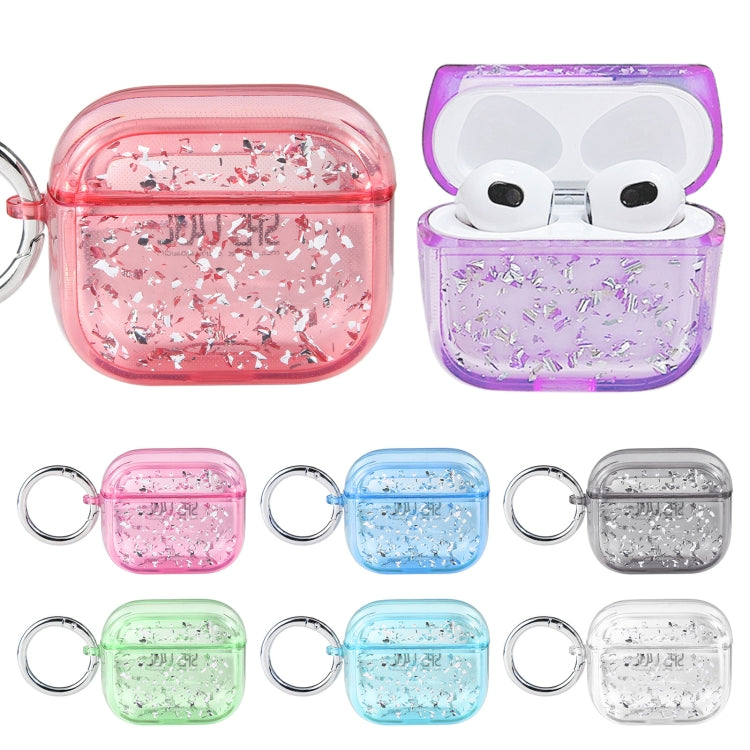 For AirPods Pro Silver Foil Epoxy Bluetooth Earphone Protective Case(Black) - For AirPods Pro by PMC Jewellery | Online Shopping South Africa | PMC Jewellery | Buy Now Pay Later Mobicred