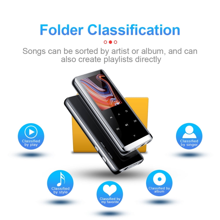 JNN M13 1.8 Inch LCD Screen Touch HiFi MP3 Player, Memory:32GB(With Bluetooth) - free shipping - PMC TechLife - Order now!