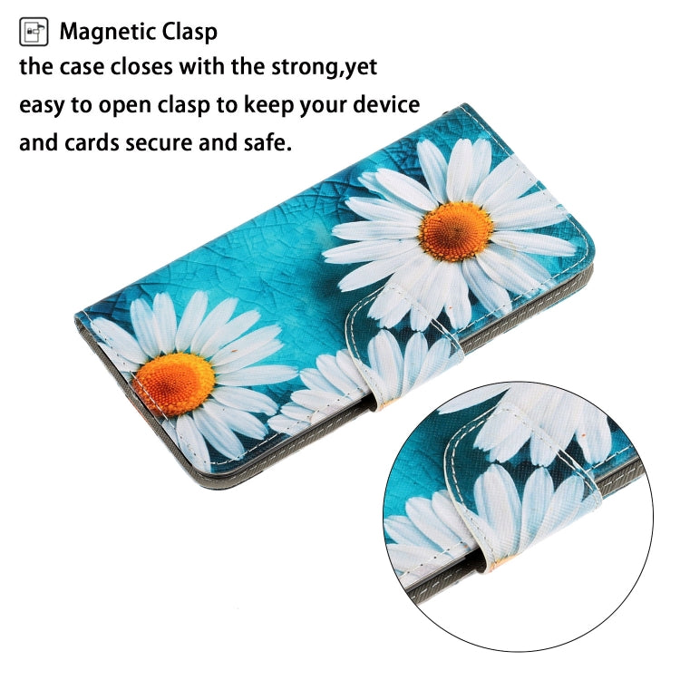 For iPhone 16 Pro Max 3D Colored Drawing Flip Leather Phone Case(Daisy) - iPhone 16 Pro Max Cases by PMC Jewellery | Online Shopping South Africa | PMC Jewellery | Buy Now Pay Later Mobicred